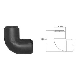 KANALICA ZA RAČUNARSKE KABLOVE  150 x 82 mm, UGAONA, SREBRNA /ANT