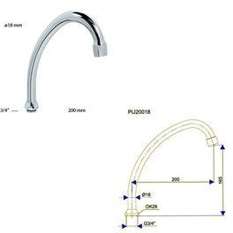 IZLIV J200-18mm SA PERLATOROM LABUD ROS0