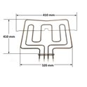 GREJAČ &Scaron;PORETA BOSCH SIEMENS 2800w (1100+1700W) 230vGORNJI DUPLI 214699
