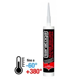 SILIKON 380°C CRVENI 280ml SARATOGA