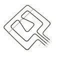 GREJAČ &Scaron;PORETA 2700w (1400+1300W) 230v GORNJI DUPLI 00776188 20006486 BOSCH SIEMENS