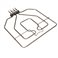 GREJAČ ŠPORETA 2800W GORNJI ŠIRINA 365 mm DUŽINA 420 mm PRIRUBNICA 107 x 22 mm 00470845 00438196 BOSCH SIEMENS