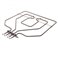 GREJAČ ŠPORETA 2800W GORNJI ŠIRINA 365 mm DUŽINA 420 mm PRIRUBNICA 107 x 22 mm 00470845 00438196 BOSCH SIEMENS