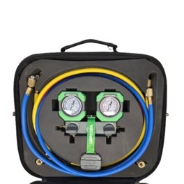 MANOMETAR 2/2 U KOFERU / TORBI SA CREVIMA R22, R410A, R32 MG-2K WIPCOOL